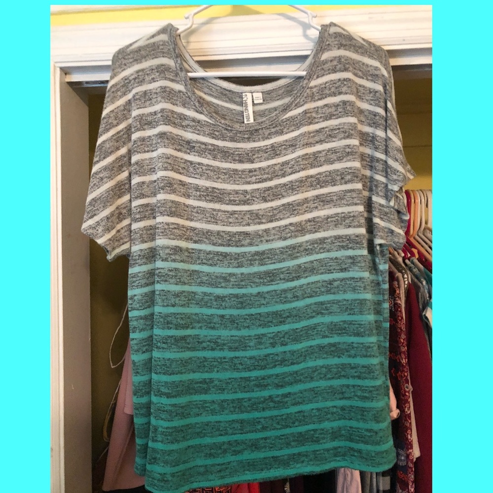 Blue Ombré Top